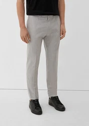 s.Oliver Stoffhose Slim Grau