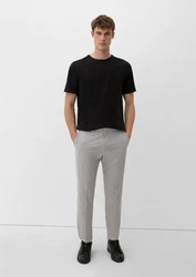 s.Oliver Stoffhose Slim Grau