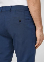 s.Oliver BLACK LABEL Stoffhose Slim Fit Schwarz