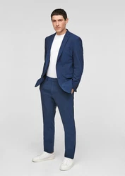 s.Oliver BLACK LABEL Stoffhose Slim Fit Schwarz