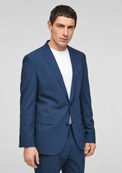 s.Oliver BLACK LABEL Sakko Slim Fit Hyperstretch Blau/Dunkelblau/Hellblau