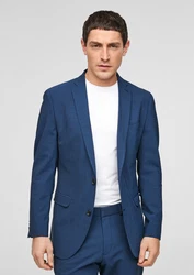 s.Oliver BLACK LABEL Sakko Slim Fit Hyperstretch Blau/Dunkelblau/Hellblau