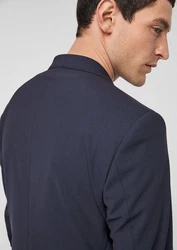 s.Oliver BLACK LABEL Sakko Slim Fit Hyperstretch Hellblau/Grau/Dunkelblau