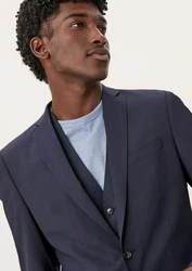 s.Oliver BLACK LABEL Sakko Slim Fit Hyperstretch Hellblau/Grau/Dunkelblau
