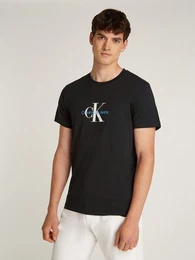 T-Shirt DISTRESSED MONOLOGO TEE mit Logodruck