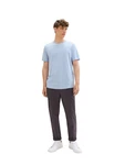 TOM TAILOR DENIM T-Shirt Grau/Blau/Hellblau/Lila