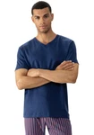Mey V-Shirt SOLID NIGHT Dunkelblau/Blau