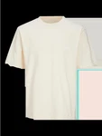 Jack & Jones Kurzarmshirt JORBROOKLYN GRAPHIC BACK TEE SS C.N Weiß/Orange/Beige/Rosa/Khaki