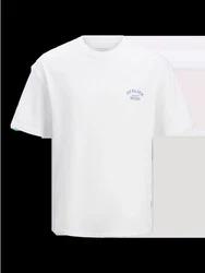 Jack & Jones JORBROOKLYN BACK TEE SS CREW NECK Weiß/Creme