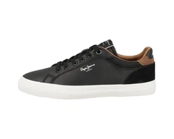 Pepe Jeans Kenton Court Sneaker Schwarz/Braun/Beige/Dunkelbraun/Rot
