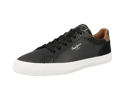 Pepe Jeans Kenton Court Sneaker Schwarz/Braun/Beige/Dunkelbraun/Rot