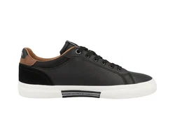 Pepe Jeans Kenton Court Sneaker Schwarz/Braun/Beige/Dunkelbraun/Rot