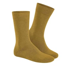 Hudson Herren-Socken Relax Cotton Khaki/Dunkelgrün/Gelb/Braun