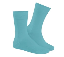 Hudson Herren-Socken Relax Cotton Türkis/Hellblau/Blau