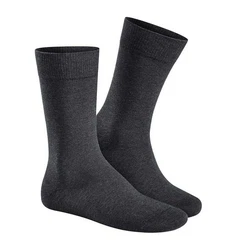 Hudson Herren-Socken Relax Cotton Dunkelgrau/Schwarz/Grau