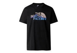 THE NORTH FACE T-Shirt M SS MOUNTAIN LINE schwarz