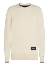 Tommy Hilfiger Rundhalspullover RWB COTTON CREW NECK navy / wei