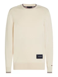Tommy Hilfiger Rundhalspullover RWB COTTON CREW NECK navy / wei