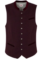 Spieth & Wensky Trachtenweste Eggert Dunkelrot/Bordeaux
