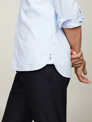 Tommy Hilfiger Langarmhemd OXFORD DOBBY SF SHIRT Hemden blau