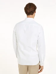 Tommy Hilfiger Langarmhemd OXFORD DOBBY SF SHIRT Hemden wei