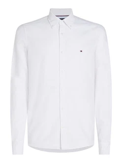 Tommy Hilfiger Langarmhemd OXFORD DOBBY SF SHIRT Hemden wei Tommy Hilfiger Langarmhemd OXFORD DOBBY SF SHIRT Hemden wei