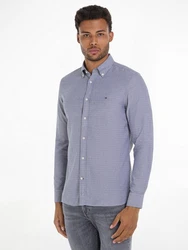 Tommy Hilfiger Langarmhemd OXFORD DOBBY SF SHIRT Hemden blau/schwarz/navy