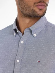 Tommy Hilfiger Langarmhemd OXFORD DOBBY SF SHIRT Hemden blau/schwarz/navy