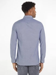 Tommy Hilfiger Langarmhemd OXFORD DOBBY SF SHIRT Hemden blau/schwarz/navy