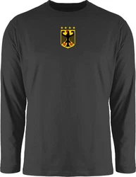 Shirtracer Rundhalsshirt Deutschland Wappen Germany Bundesadler Deutschland Adler 2024 Fussball EM Fanartikel 