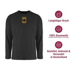 Shirtracer Rundhalsshirt Deutschland Wappen Germany Bundesadler Deutschland Adler 2024 Fussball EM Fanartikel 