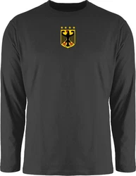 Shirtracer Rundhalsshirt Deutschland Wappen Germany Bundesadler Deutschland Adler 2024 Fussball EM Fanartikel 