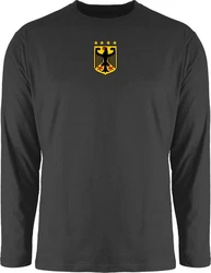 Shirtracer Rundhalsshirt Deutschland Wappen Germany Bundesadler Deutschland Adler 2024 Fussball EM Fanartikel 