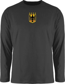 Shirtracer Rundhalsshirt Deutschland Wappen Germany Bundesadler Deutschland Adler 2024 Fussball EM Fanartikel Shirtracer Rundhalsshirt Deutschland Wappen Germany Bundesadler Deutschland Adler 2024 Fussball EM Fanartikel
