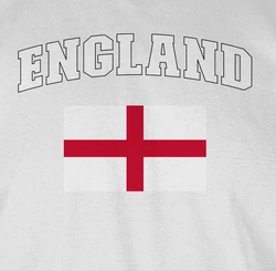 Shirtracer T-Shirt England Schriftzug mit Flagge United Kingdom UK Britannien Briti 2024 Fussball EM Fanartikel Rot