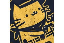 MoonWorks Herren T-Shirt Meowdy Partner Meme Cowboy Katze Dunkelblau/Rot/Blau/Weiß/Lila/Braun/Gelb
