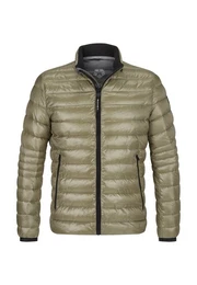 Steppjacke MSCartagena mit Logo Badge und Kontrastpaspeln