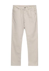 KingKerosin Stoffhose mit Cinch-Back Khaki/Beige