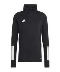 adidas Performance Sweatjacke Tiro 23 Warmtop Schwarz/Rot