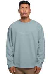 Reichstadt Longsleeve Oversize Langarm Shirt Style 23RS042 Mint/Grau (23RS042)