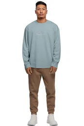 Longsleeve Oversize Langarm Shirt 23RS042 Mint Grey XS mit Stitching auf der Brust