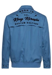 KingKerosin Collegejacke Kustom Kulture (1-St) Hellblau/Blau