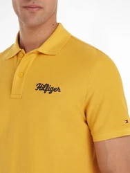 Tommy Hilfiger Poloshirt HILFIGER CHAINSTITCH REG POLO Gelb
