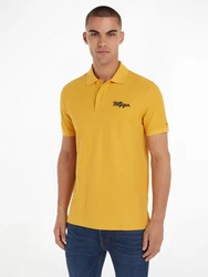 Tommy Hilfiger Poloshirt HILFIGER CHAINSTITCH REG POLO Gelb