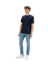 Rundhalsshirt mit Minimal-Print
