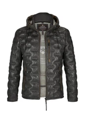 Milestone Steppjacke MSTamino Dunkelgrau/Grau/Dunkelgrün
