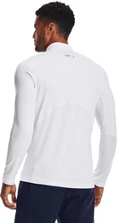 Under Armour ColdGear Fitted Mock Unterziehshirt Grau/Weiß/Dunkelblau