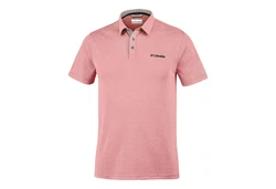 Columbia Poloshirt Nelson Point Rosa/Dunkelrot