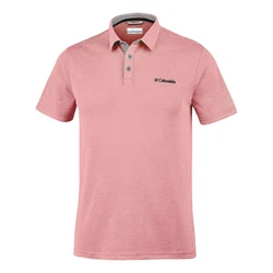 Columbia Poloshirt Nelson Point Rosa/Dunkelrot