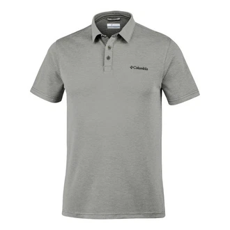 Columbia Poloshirt Nelson Point Grau/Hellgrau/Dunkelgrau/Braun